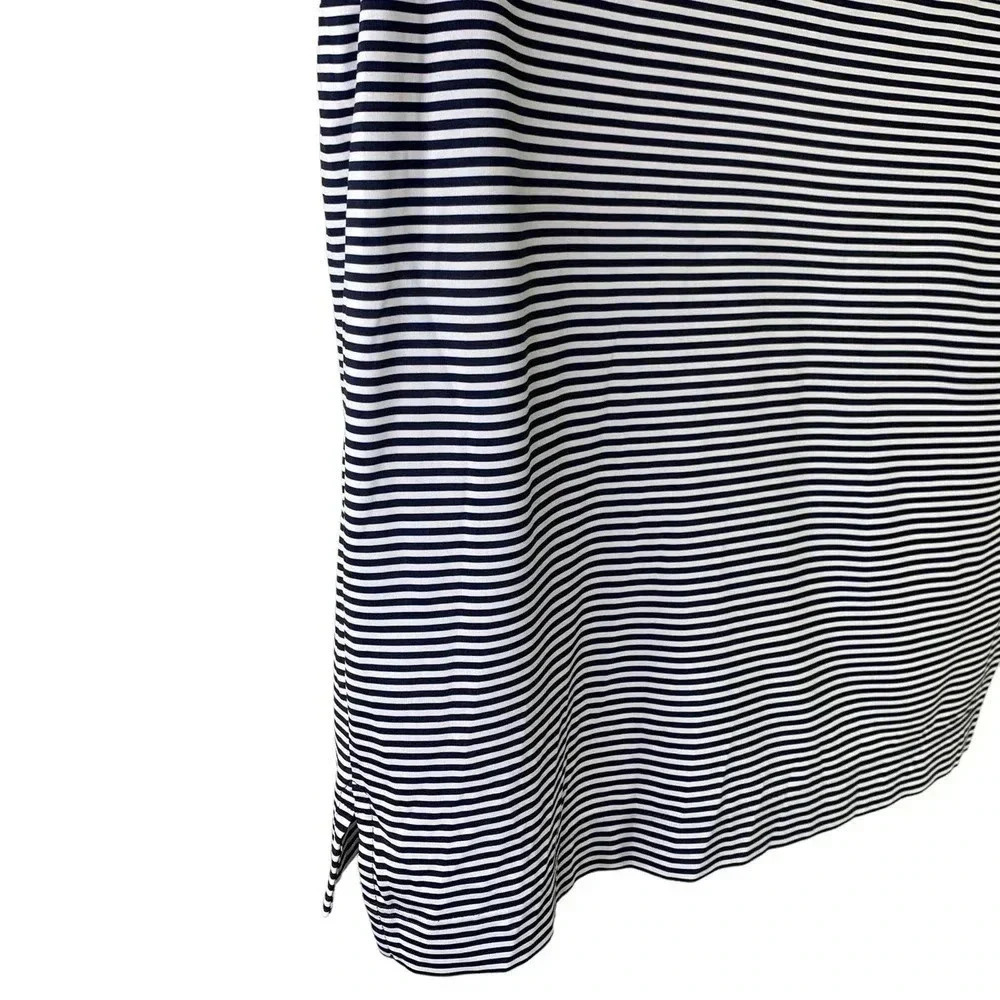 FootJoy FJ Striped Navy Athletic Polo Golf Shirt Men Size L MGA Lomas Cup 2014 - Picture 10 of 13